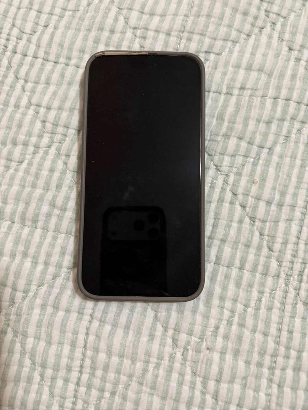 Smartphone with Black Front and Silver Frame